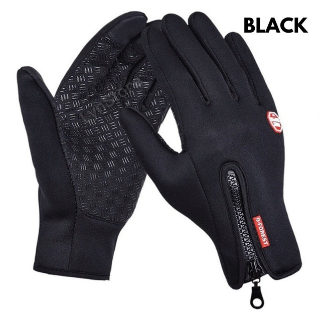 Winter Touch Screen Gloves – Waterproof Motorcycle Riding Gloves with Fleece, Antiskid Sports Gloves