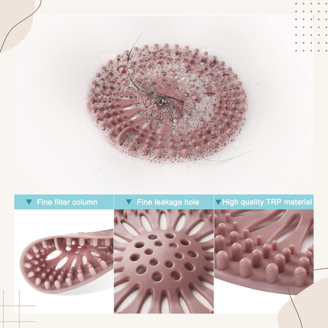 Durable Silicone Hair Catcher for Shower Drain