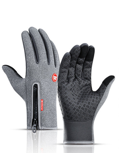 Winter Touch Screen Gloves – Waterproof Motorcycle Riding Gloves with Fleece, Antiskid Sports Gloves