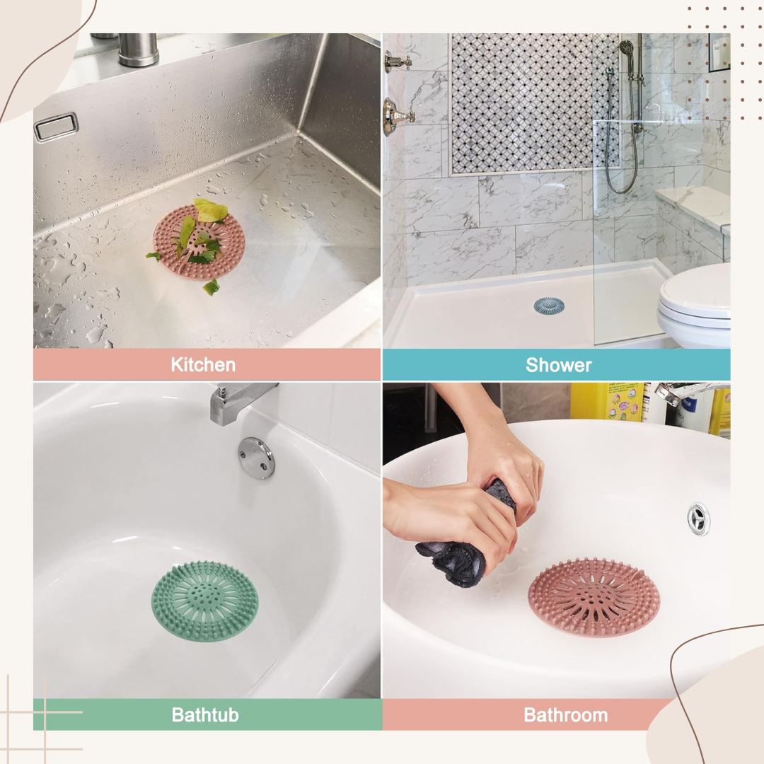 Durable Silicone Hair Catcher for Shower Drain