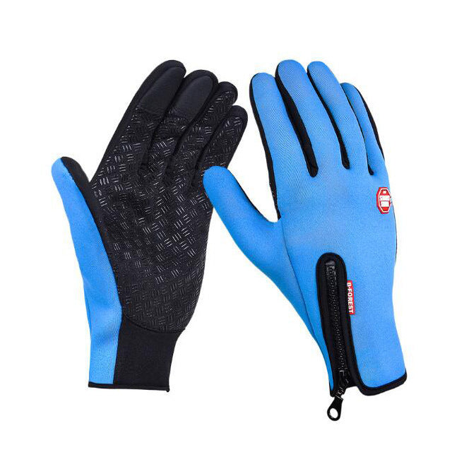 Winter Touch Screen Gloves – Waterproof Motorcycle Riding Gloves with Fleece, Antiskid Sports Gloves